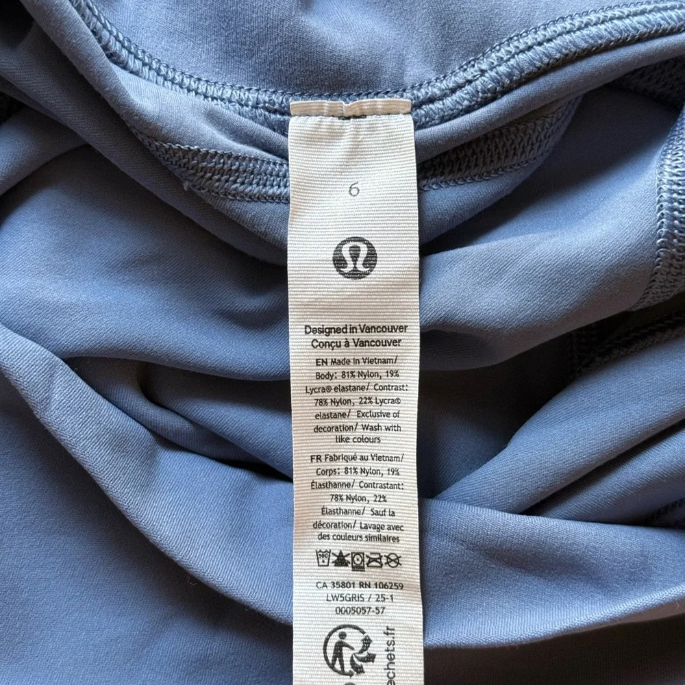 ❄️🩵NWT/ Lululemon Groove HR Ribbed Panel Tight 28” - Picture 2 of 5